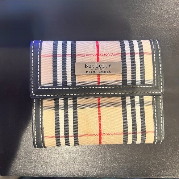 Burberry Blue Label Wallet + Purse Set – Nova Check Plaid - Picture 1 of 13